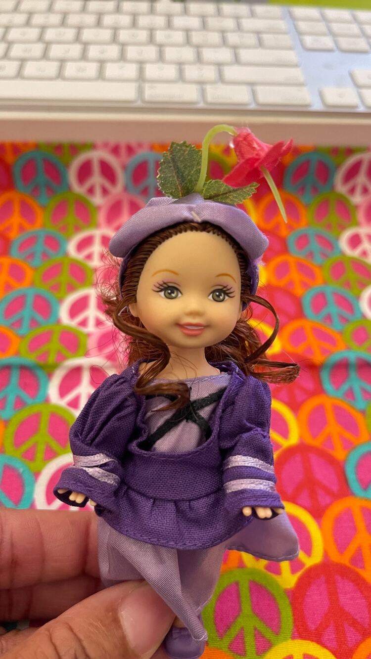 Kelly Munchkins Doll Barbie 2006 The Wizard of Oz Munchkins Pink LABEL 4.5"
